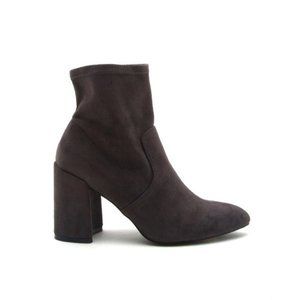 Charcoal Sock Bootie Sz10 Qupid